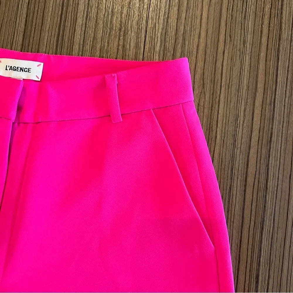 NWT L’AGENCE Pilar Pink Wide Leg Pant Trouser - Picture 12 of 13